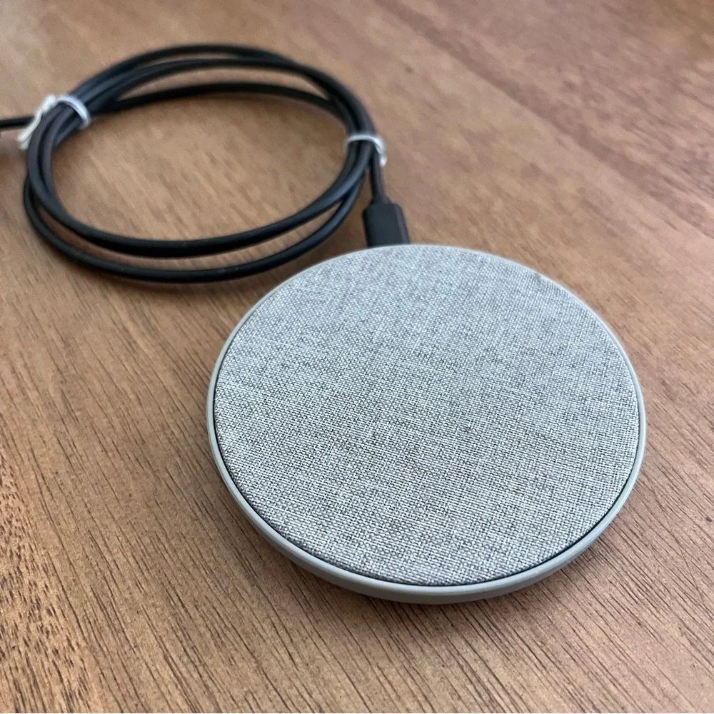 Wireless Phone Charger - Grey Linen